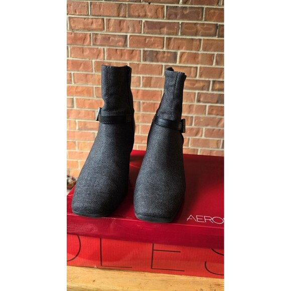 Aerosoles Women's Boots Buckle Ankle Grey Pre-owned 10 - Picture 2 of 7